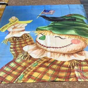 NWOT SUPPORT OUR TROOPS SCARECROW FLAG